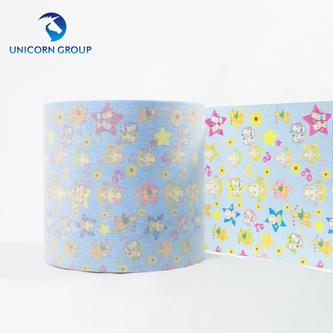  Brush Frontal Tapes for Baby Diapers Color Printing Customized 